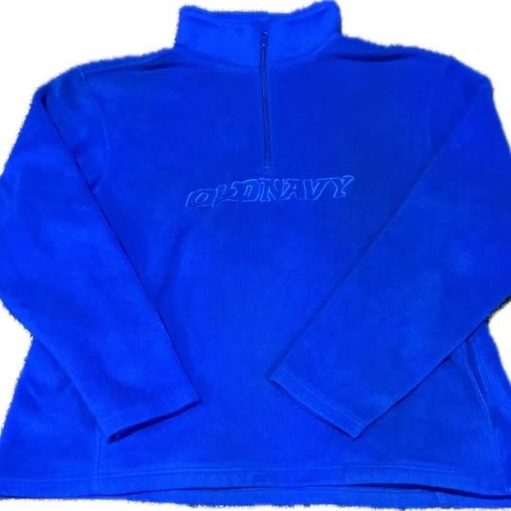 Old Navy Outlet Blue Fleece 1/4 Zip Pullover Size XL